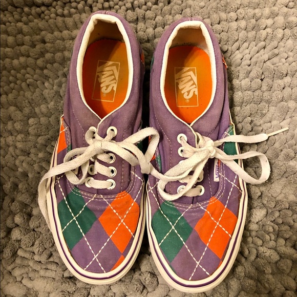 vans purple green